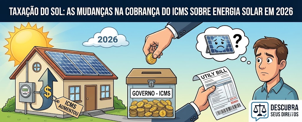 “Taxação do Sol”: o que muda na cobrança do ICMS sobre energia solar em 2026