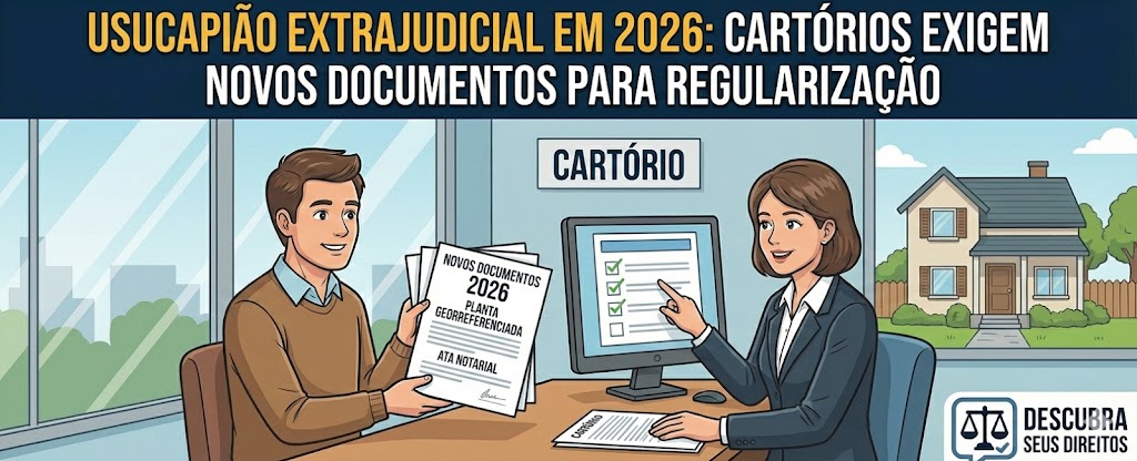 Usucapião extrajudicial em 2026: cartórios exigem novos documentos para regularização