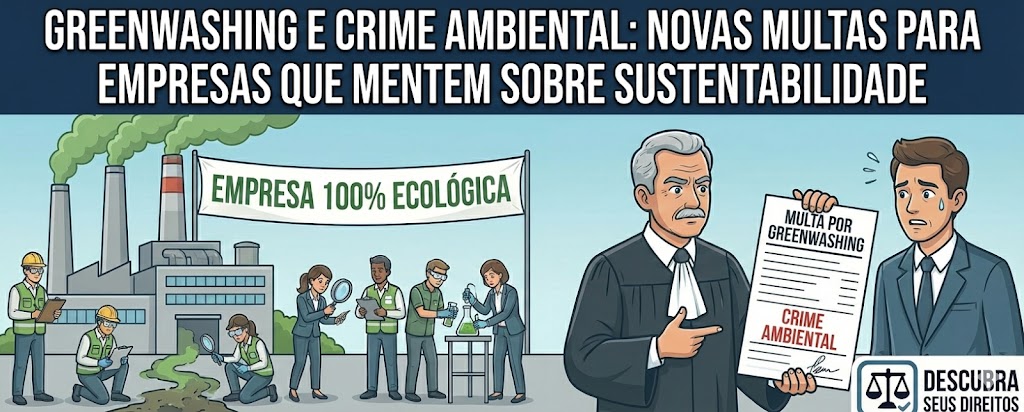 Greenwashing e crime ambiental: novas multas para empresas que mentem sobre sustentabilidade