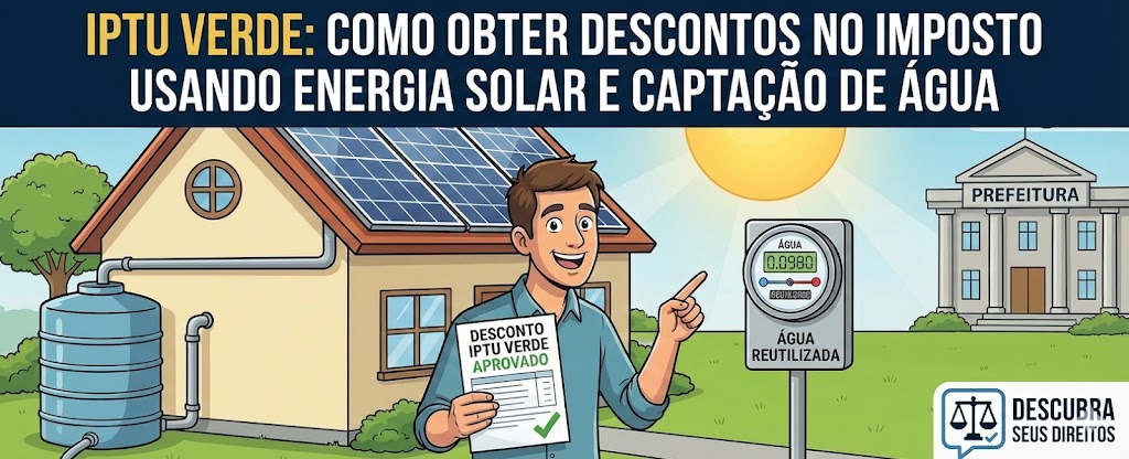 IPTU Verde: como obter descontos no imposto usando energia solar e captação de água