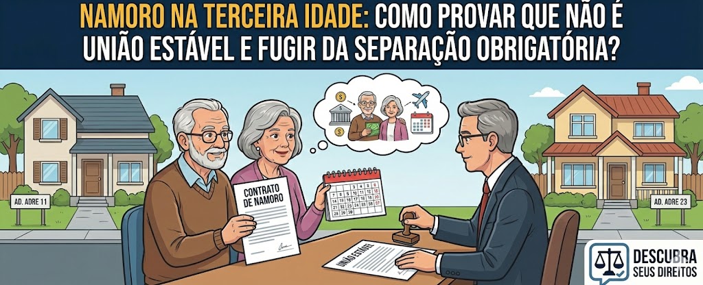 Namoro na terceira idade: como provar que não é união estável e evitar a separação obrigatória de bens