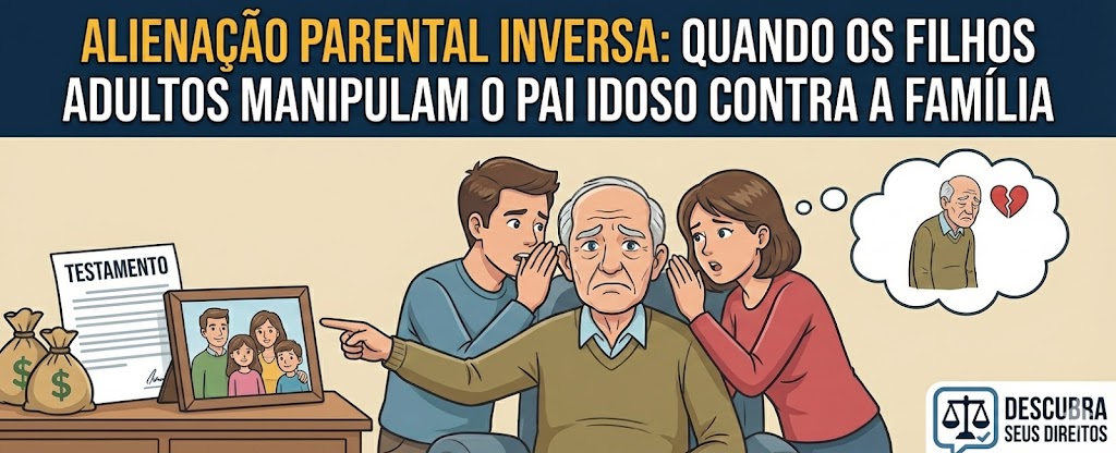 Alienação parental inversa: quando filhos adultos manipulam o pai idoso contra a família