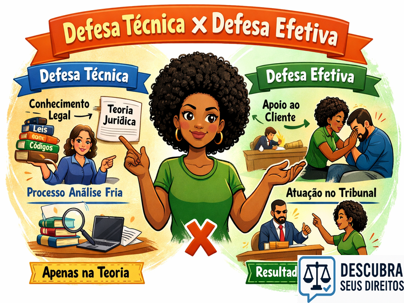 Defesa técnica x defesa efetiva