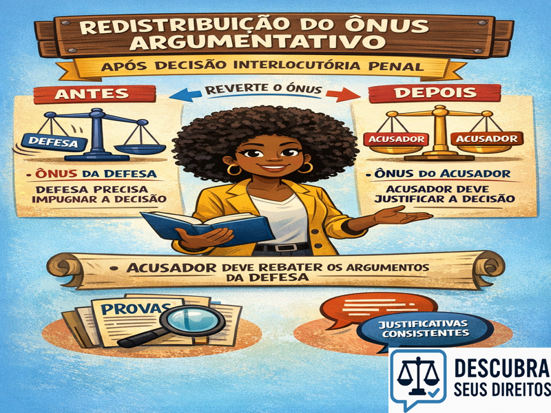 Redistribuição do ônus argumentativo após decisão interlocutória penal
