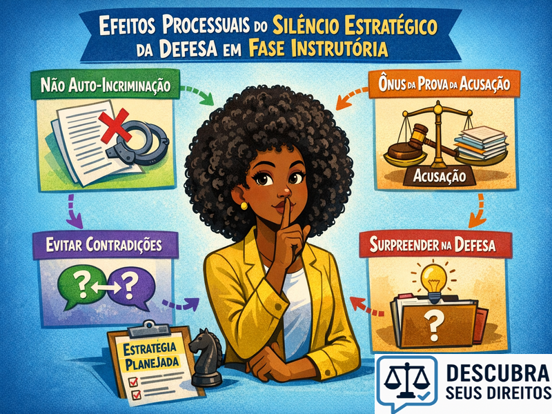 Efeitos processuais do silêncio estratégico da defesa em fase instrutória
