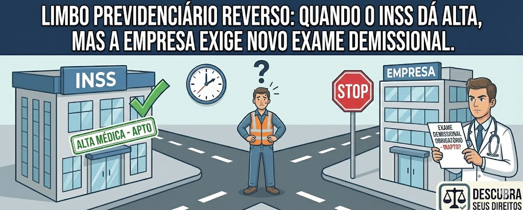 Limbo Previdenciário Reverso: quando o INSS dá alta, mas a empresa exige novo exame médico