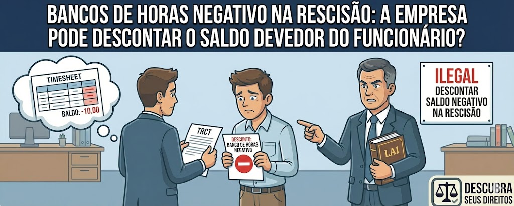 Banco de Horas Negativo na Rescisão: a empresa pode descontar o saldo devedor do empregado?