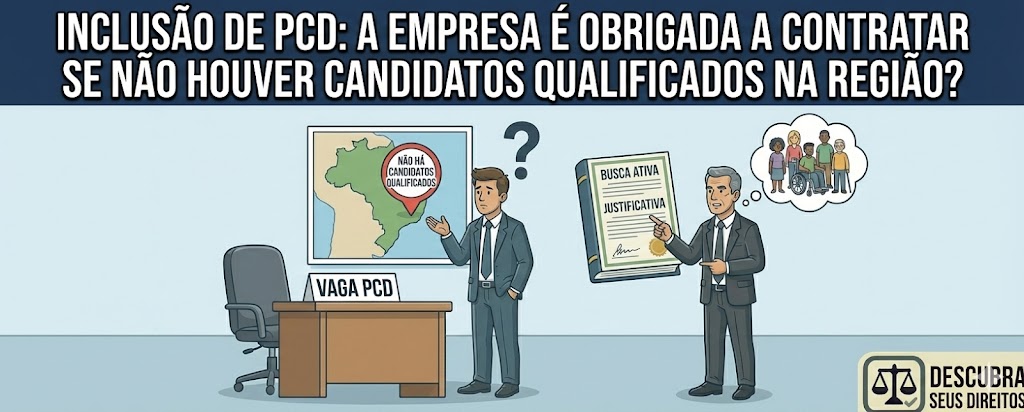 Inclusão de PcD: a empresa é obrigada a contratar se não houver candidatos qualificados na região?