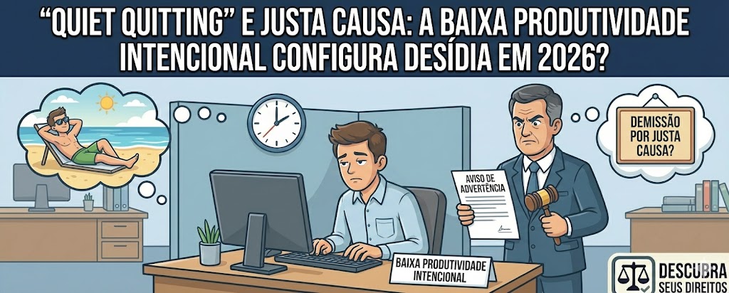 “Quiet Quitting” e Justa Causa: baixa produtividade intencional configura desídia em 2026?